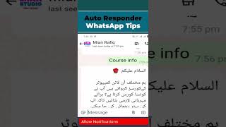 WhatsApp Auto Responder | Auto Reply WhatsApp Message #AutoResponder  #WhatsAppTips #SocialMedia screenshot 5