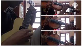 Jatuh cinta (tohpati) guitar & violin cover by iir ahmad