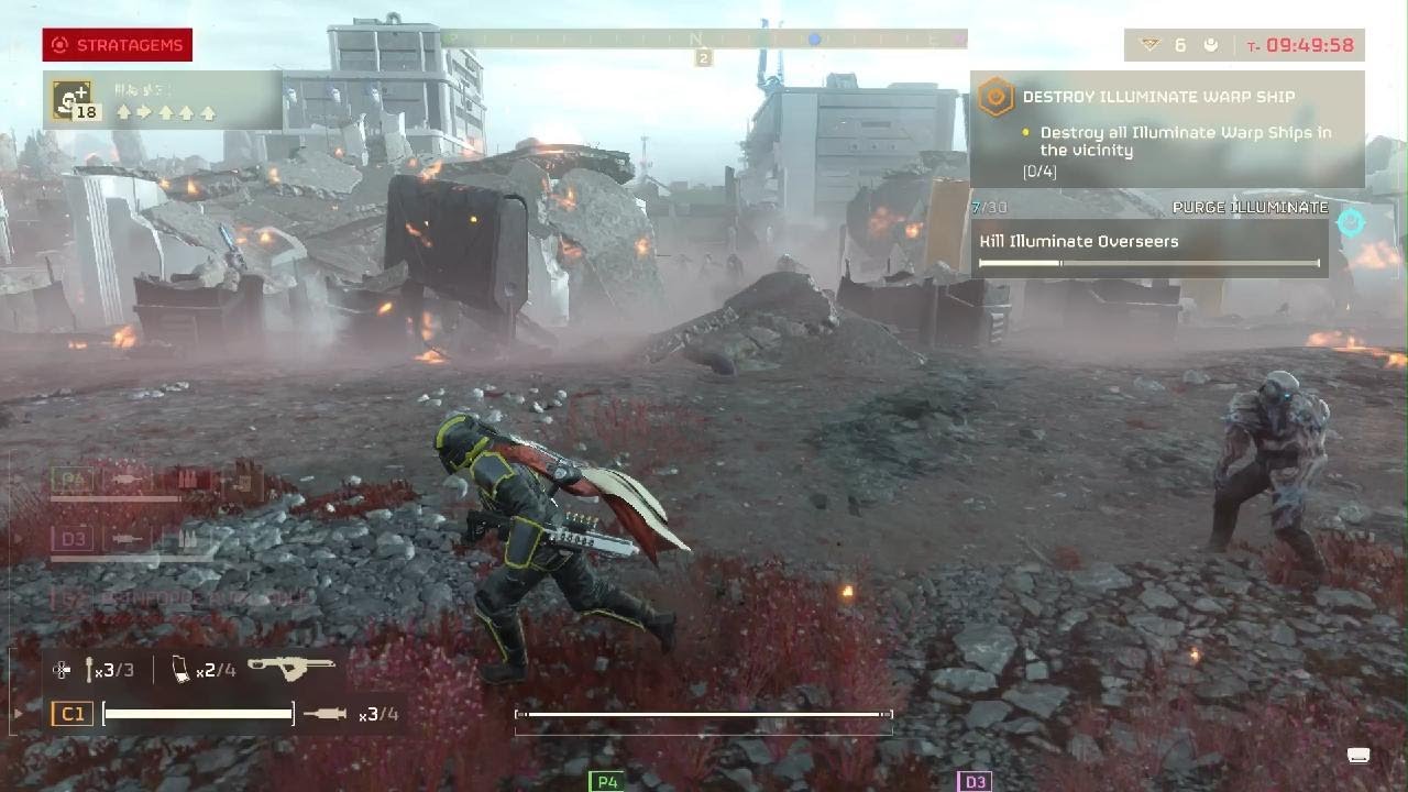 Helldivers 2 gameplay against illuminate - YouTube