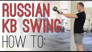 KETTLEBELL SWING technique: How to perform Russian KB Swings - demonstration with proper form