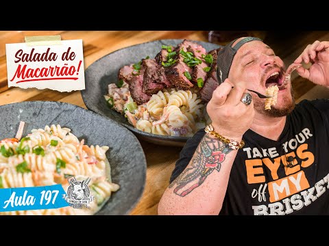 Salada de Macarrão para Churrasco - Bacon Macaroni Salad / Cansei de Ser Chef - Aula 196