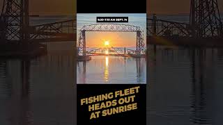 Fishing Fleet Sunrise #duluth #lakesuperior #travel #sunrise #aerialliftbridge