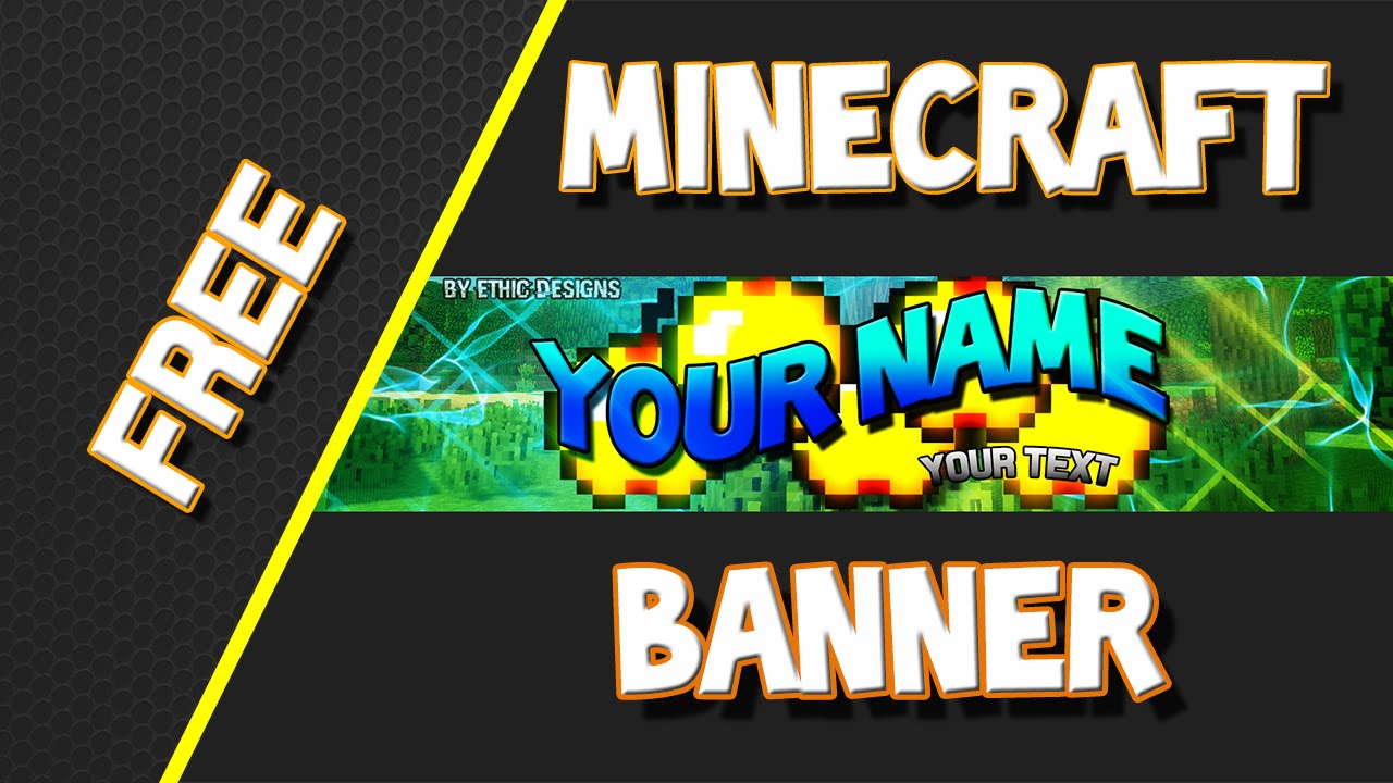 Minecraft Banner Speed Art + Template - YouTube