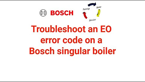 Troubleshoot an EO error code on a Singular Combi Boiler