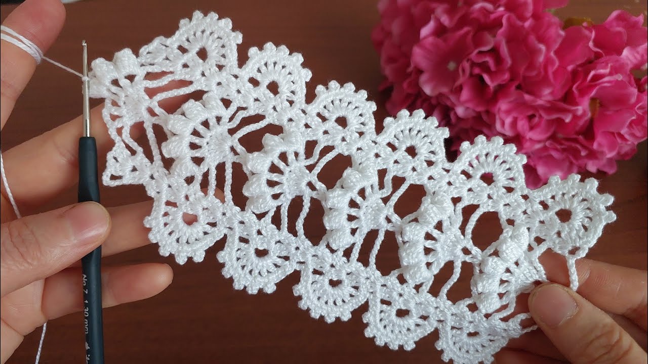 How to make an eye-catching, very beautiful, stylish crochet lace? ranır, etol shawl, summer blouse