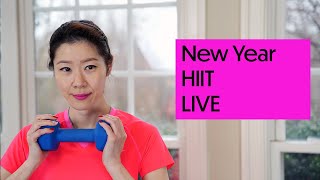 IntervalUp LIVE Workout! 60 Minute Full Body HIIT Workout with Weights at Home | 칼로리 폭발 운동 HIIT 프로그램