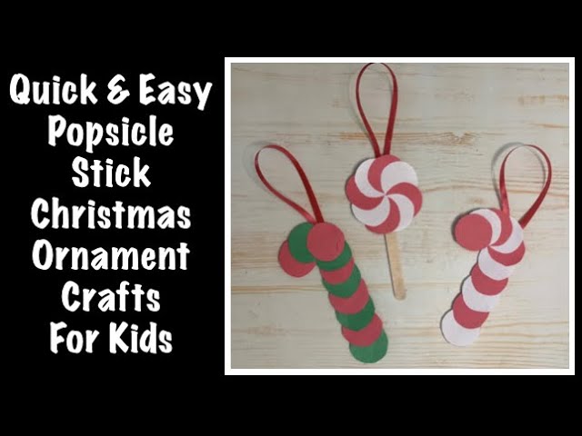 5 Popsicle Stick Christmas Ornaments Kids Can Make