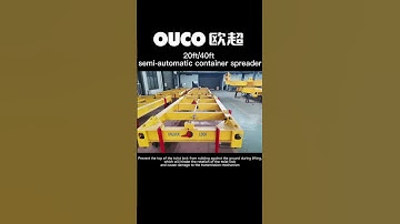 #containerspreader  20ft/40ft semi-automatic container spreader