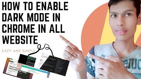 How to Force Dark Mode on Every Website in Google Chrome | Enable dark mode in windows 10