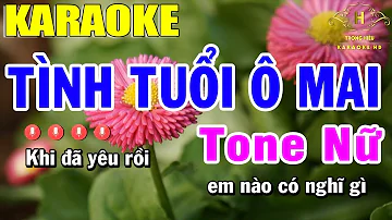 Karaoke Tình Tuổi Ô Mai Tone Nữ Nhạc Sống Đàn EA7 | Trọng Hiếu