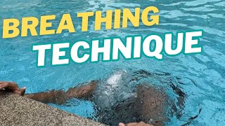 Breathing techniques for swimming for beginners.