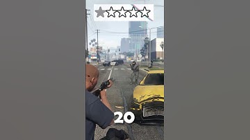 how MANY cops to get FIVE stars in GTA V