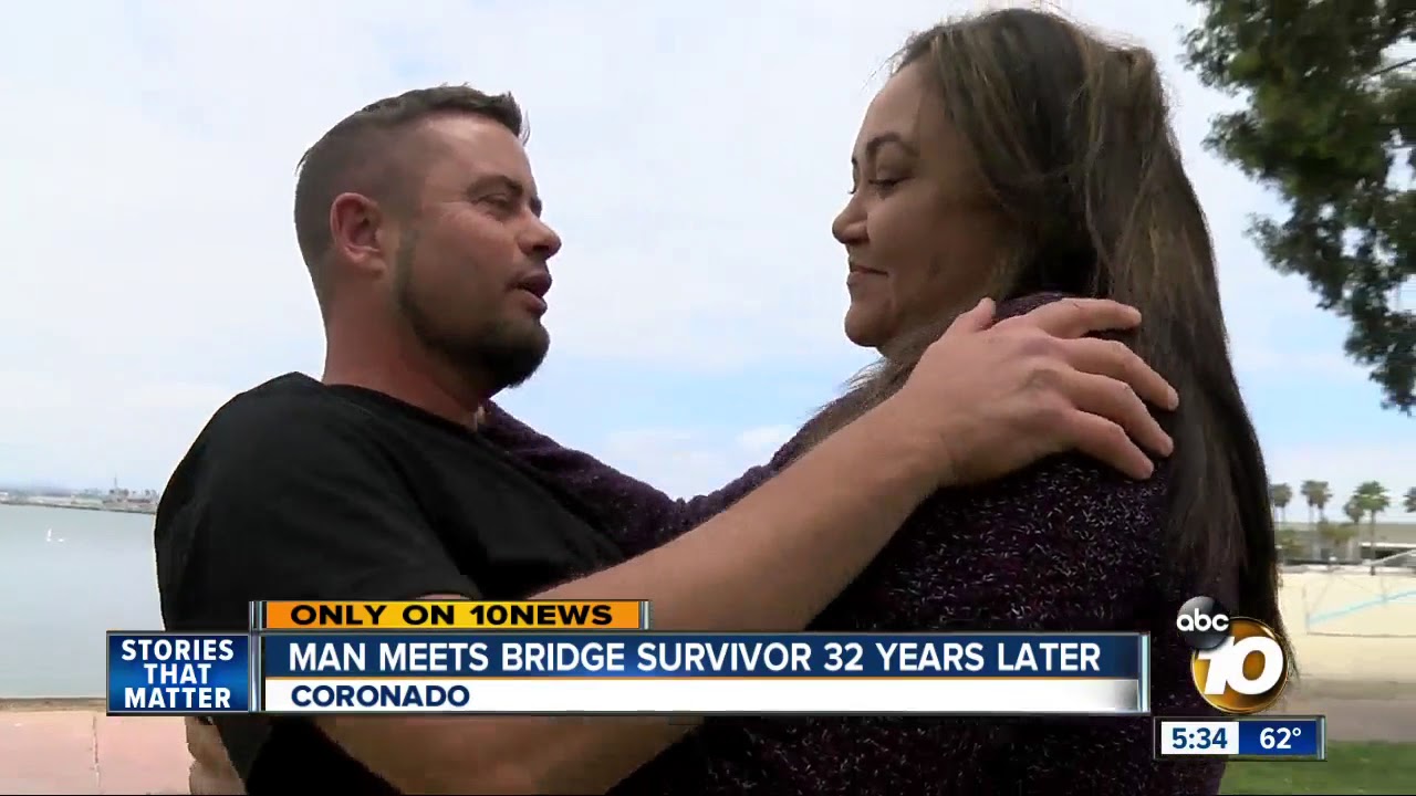 Woman survives mother's Coronado Bridge suicide as child, meets witness