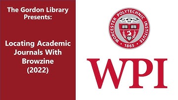 Locating Academic Journals With Browzine 2022