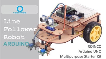 Line follower Robotic Kit Full Assembly guide - Arduino Multipurpose Kit - ROINCO