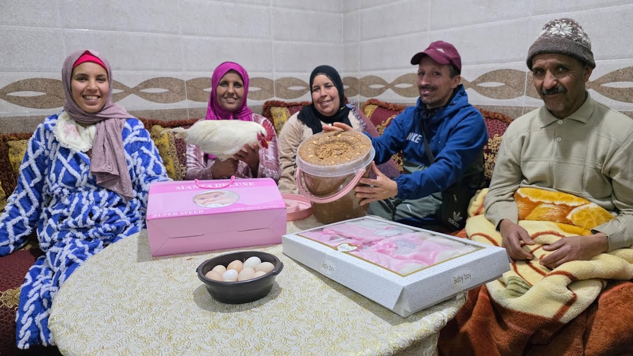 العادات والتقاليد لنفيسة🤱درنا ليها تكبيرة الكدوات🎁ليها ولبيبي👶تجمعنا تعشاق وزغاريت🤗انتاضرو المفاجأة