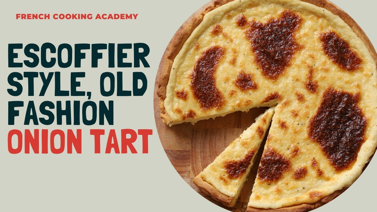 ⁣Escoffier style onion tart: The old fashion way of making pies and tart