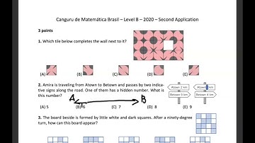 Kangaroo Math 2020 level(5-6)@1 st and 2nd questions
