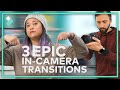 3 Epic In-Camera Transitions to TRY! | Wondershare Filmora Tutorial