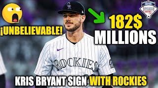 BREAKING: KRIS BRYANT SIGNS with COLORADO ROCKIES