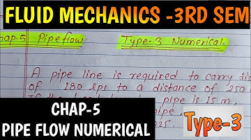 CHAPTER-5_PIPE FLOW | HYDRAULICS 3RD SEM NUMERICAL -(TYPE-2) | ‎@Er.dipesh186  #hydraulics