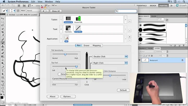 Intuos - Basic Settings - Pressure Sensitivity