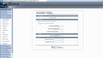 How to change The IP address in veilux IP camera (Arabic Version)