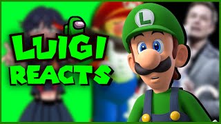 Luigi reacts to SMG4 Anime Memes