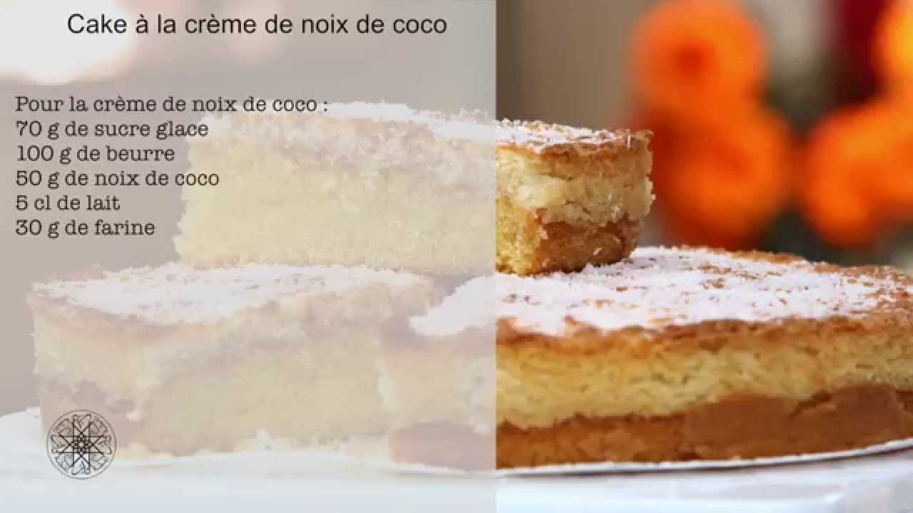 Choumicha Cake A La Creme De Noix De Coco Youtube