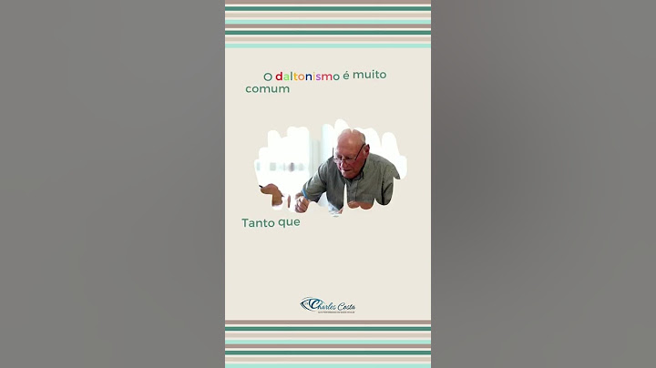 Conhece alguém daltônico? #daltonismo #daltonico