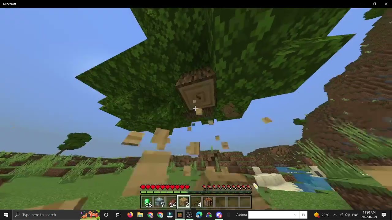 minecraft but cows drop op loot