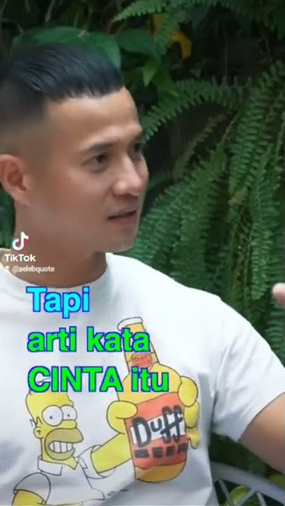 Herjunot Ali - Arti kata CINTA adalah..... #quote #quotes #selebquote #herjunotali #dennysumargo