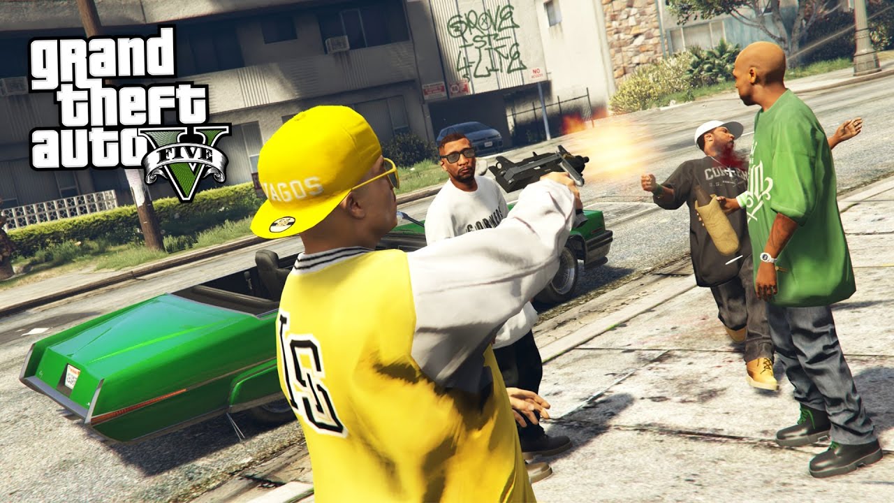 GTA 5: Real Life Gangster Mod - Biggest Gang War! Roleplay #5 (GTA