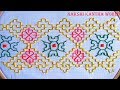 Hand embroidery border line design by nakshi kantha world