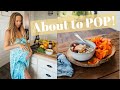 WHAT I ATE TODAY VEGAN MOM about to give birth!
