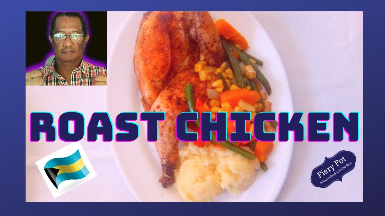 Roasted Chicken with mixed vegetables and mash potato. perfectly