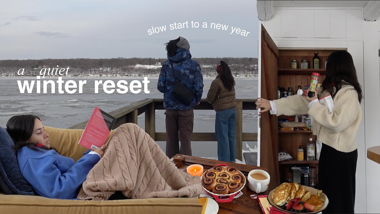 a quiet new year reset | first ski trip, cooking & sweet moments