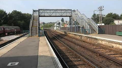 Signal box and steps at Ryde St Johns Station