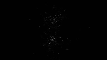 N-Body: 395 particles system evolving under it