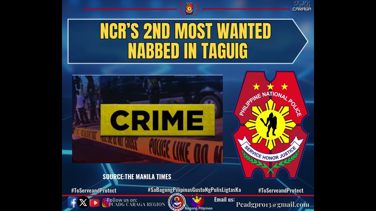 NCR’s 2nd most wanted nabbed in Taguig
