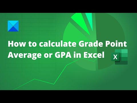 How to calculate Grade Point Average or GPA in Excel