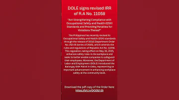 Occupational Safety And Health Updates 2025 
