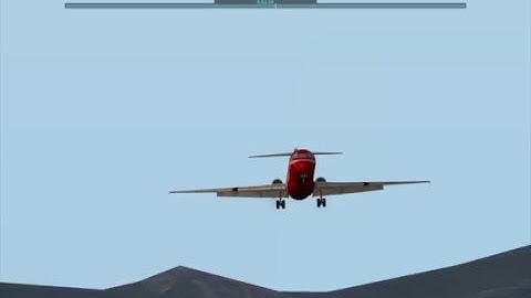 Rotate MD-80 Landing at Gibraltar in X-Plane