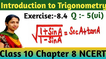 Exercise 8.4 Q 5(vi) || Introduction to Trigonometry  || CLASS 10 CHAPTER 8 MATHS NCERT