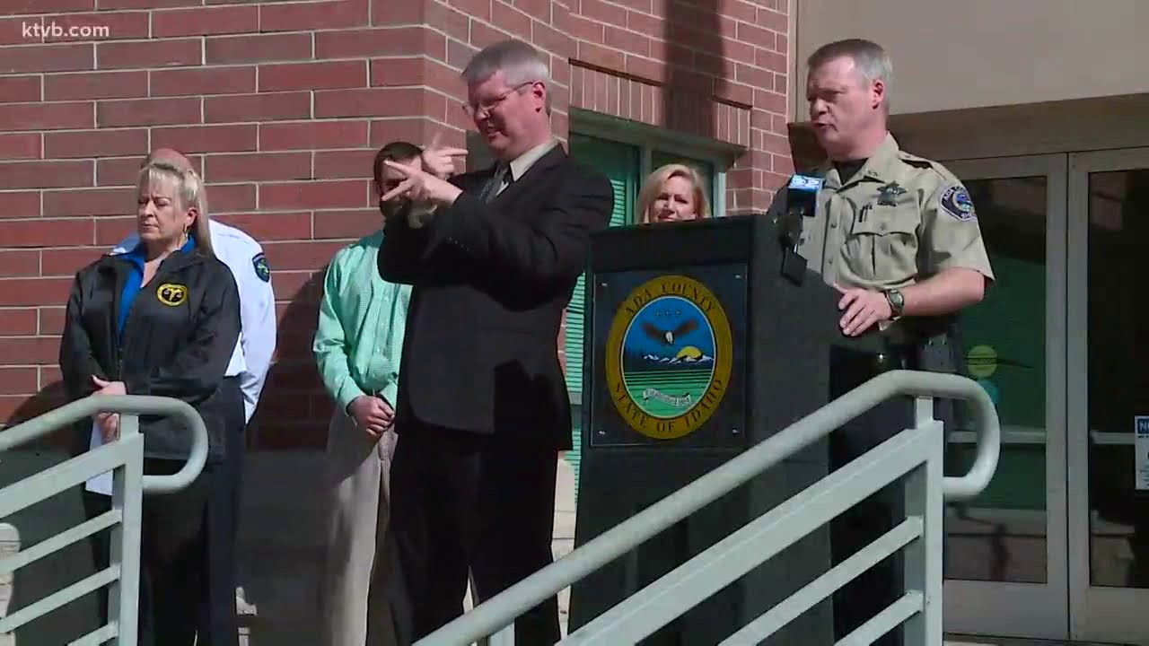 Live at 12 00 p m ada county officials hold a news conference about