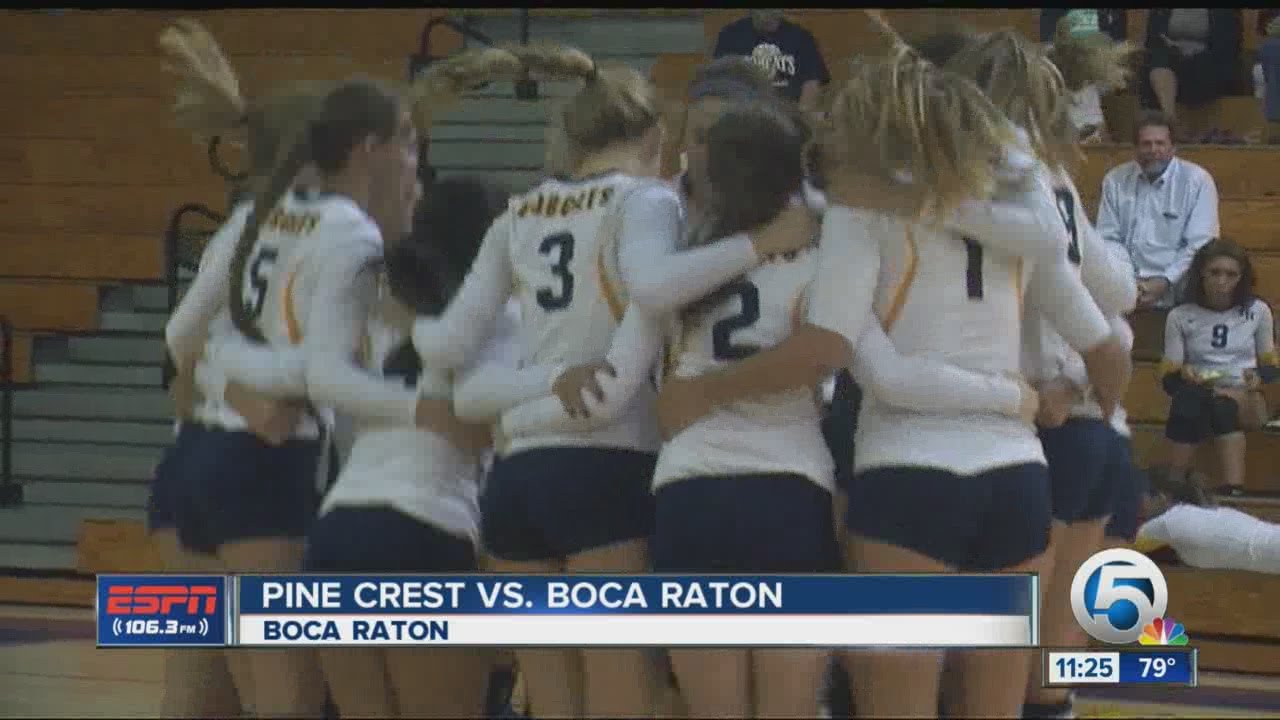 Boca Raton volleyball drops Pine Crest YouTube