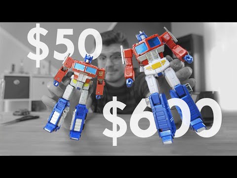 $50 Optimus Prime VS $600 Optimus Prime!