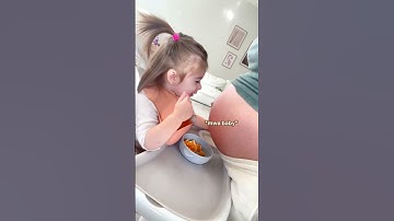 Thumbnail of she just “beep beeped” her sister #shorts #pregnancy #baby #pregnant #babygirl