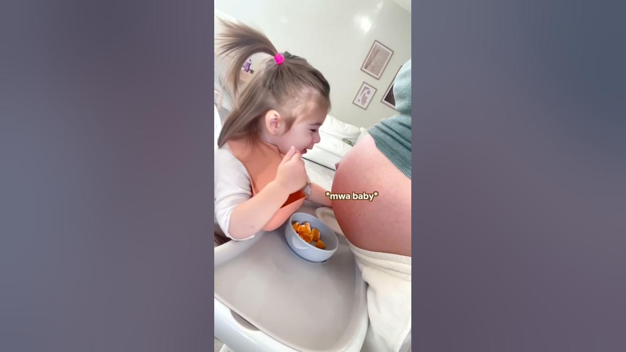 she just “beep beeped” her sister #shorts #pregnancy #baby #pregnant #babygirl
