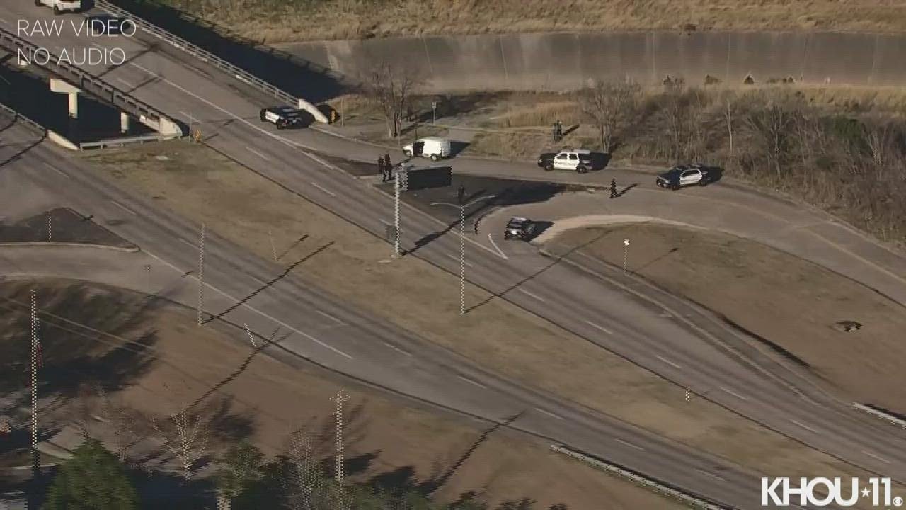 Raw aerials: Man shot in road rage incident on TC Jester, HPD says ...